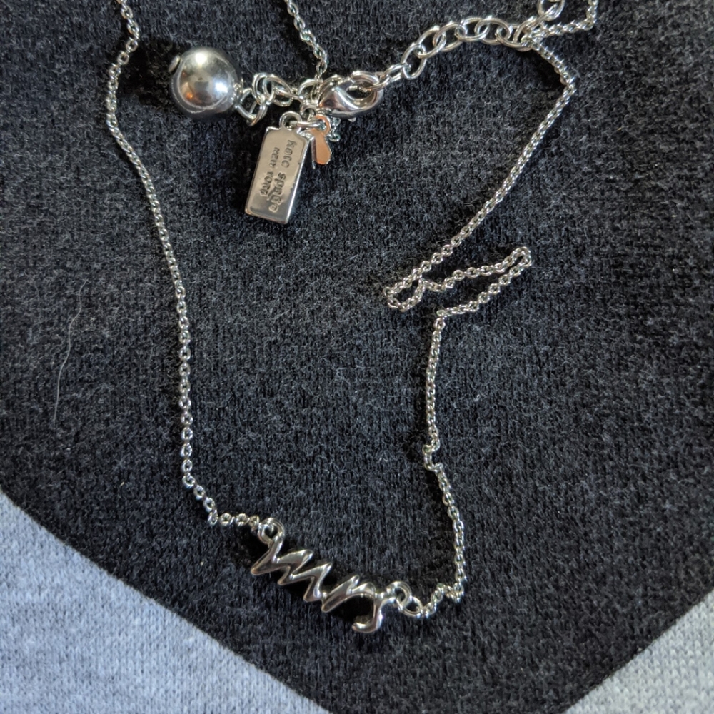 Kate spade silver Mrs necklace